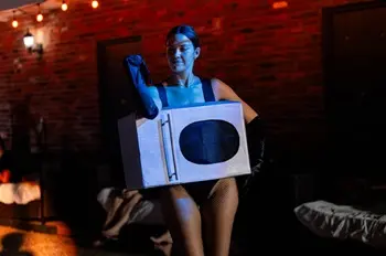 cast members portraying a scene in drowned before dawn